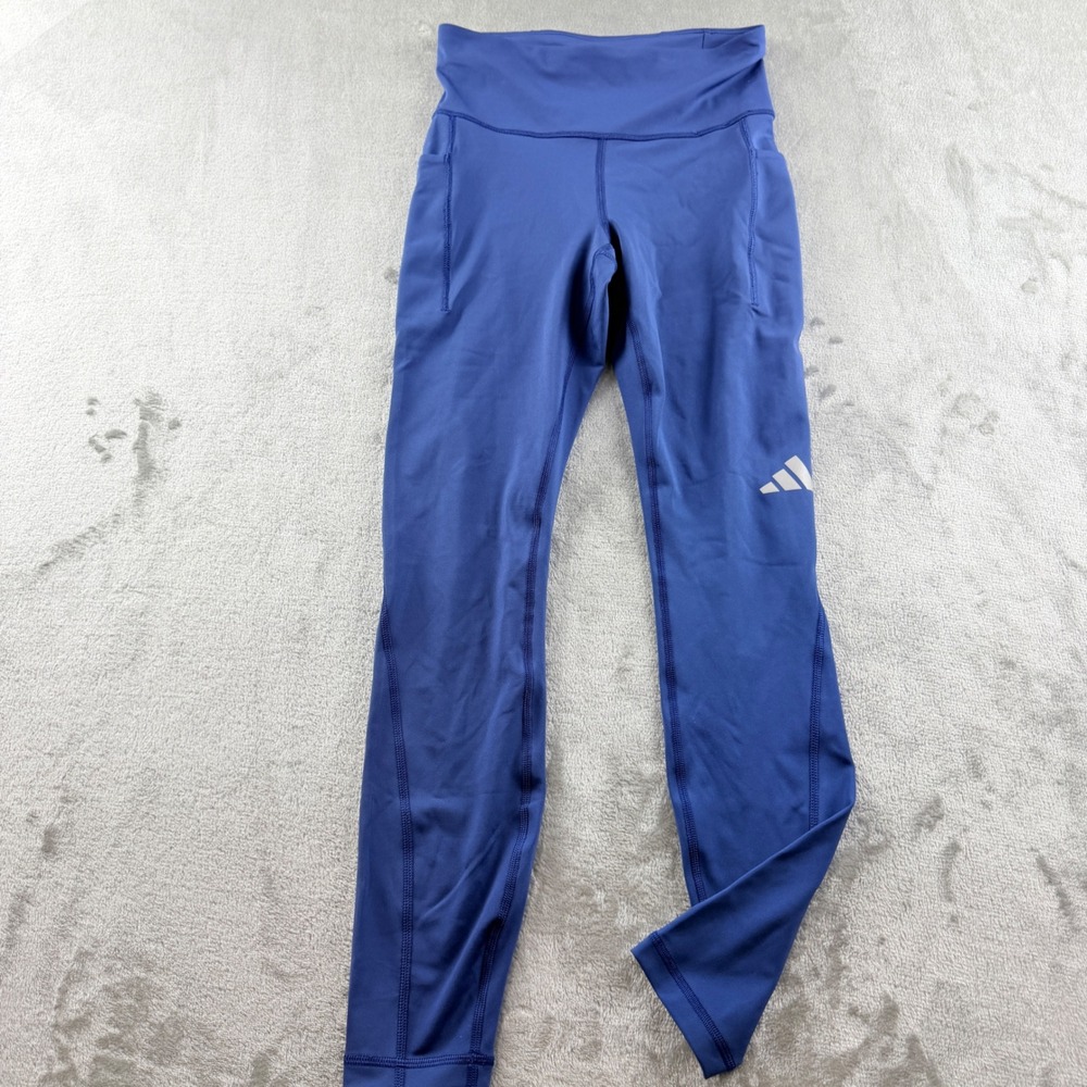 Adidas Women's Small Blue Climacool Run Fit Leggings Athletic